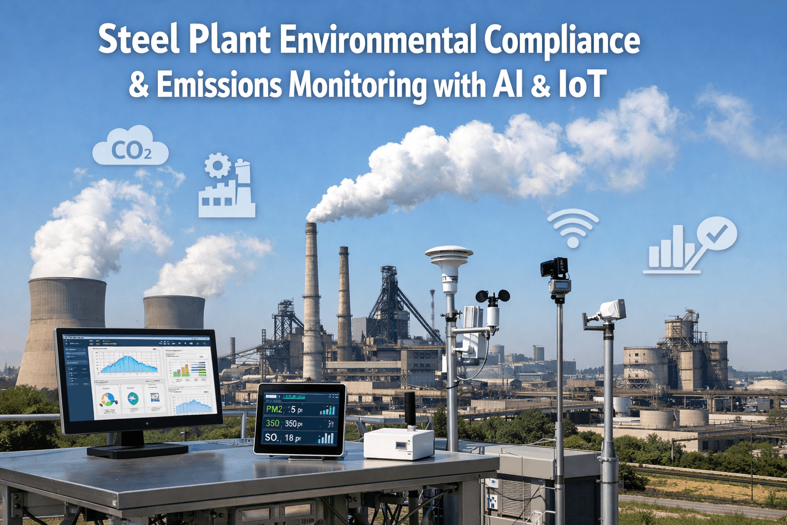 steel-plant-environmental-compliance-emissions-ai-iot