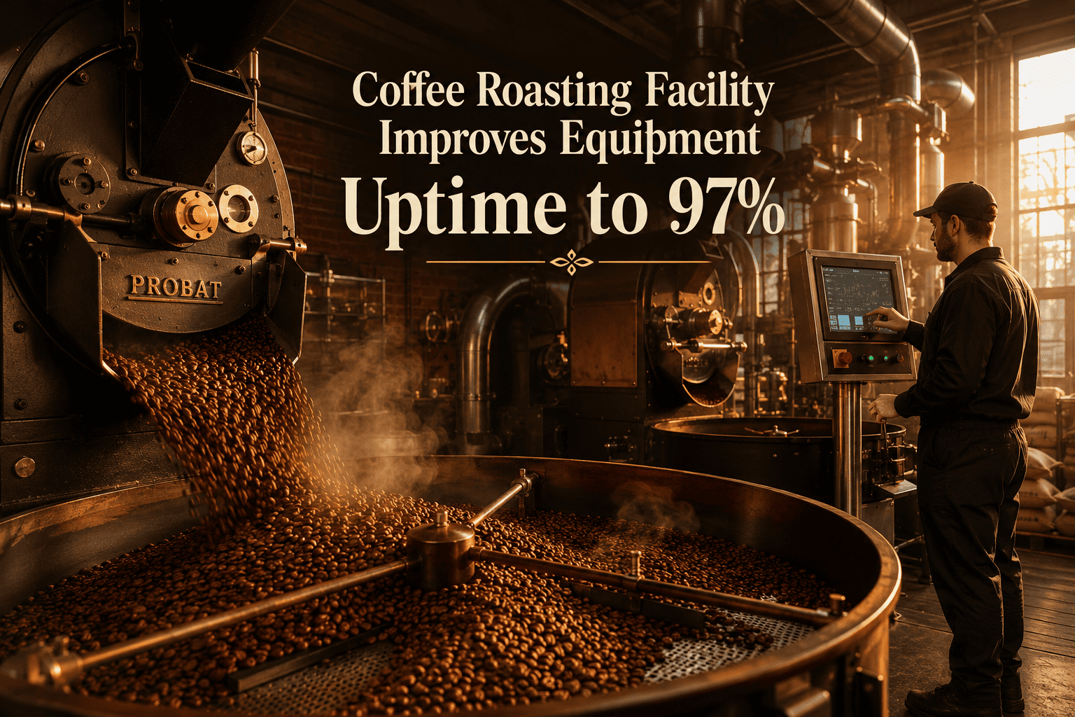coffee-roasting-facility-equipment-uptime-97-percent-oxmaint